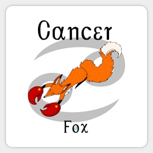 Cancer Fox Sticker